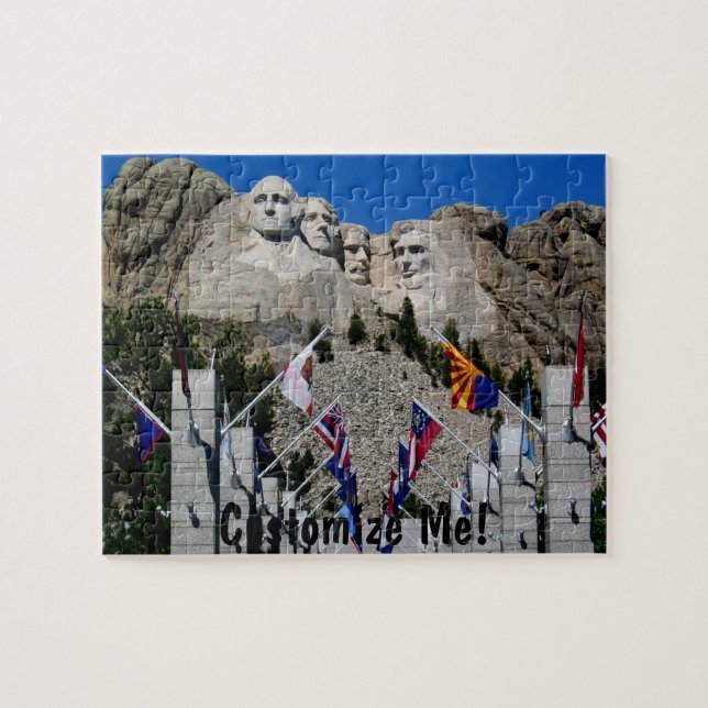 Quebra-cabeça Lembrança do Monte Rushmore South Dakota (Horizontal)