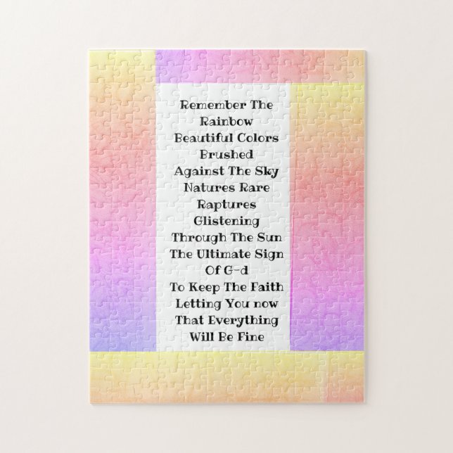 Quebra-cabeça Lembre-Se Do Arco-Íris (Vertical)