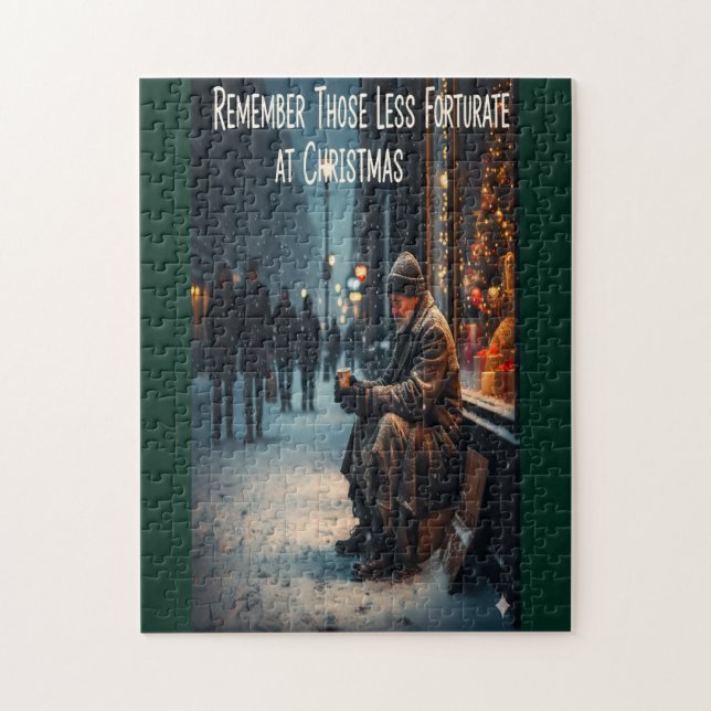 Quebra-cabeça LEMbre-se DOS MENOS AFORTUNADOS NO NATAL (Vertical)