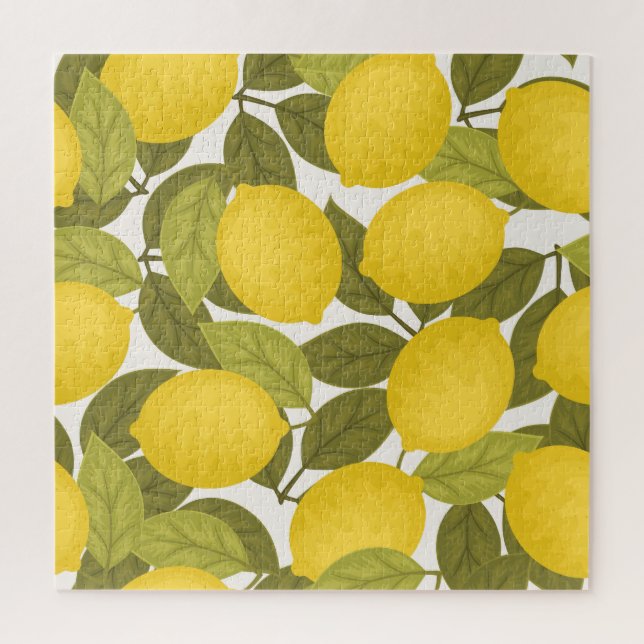 Quebra-cabeça Lemon Garden: Papel de parede sem fim com vinheta (Vertical)