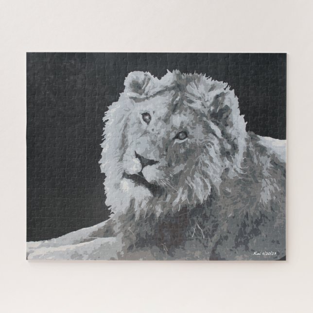 Quebra-cabeça Leo, Leão Africano, Animal (Horizontal)
