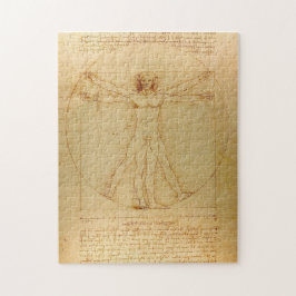 Quebra-cabeça Leonardo Da Vinci, Homem Vitruviano, Rácio do Ouro
