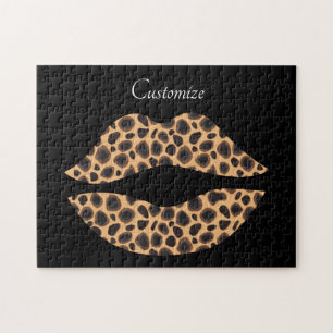 Quebra-cabeça Leopard Spots Lipstick Kiss Thunder_Cove