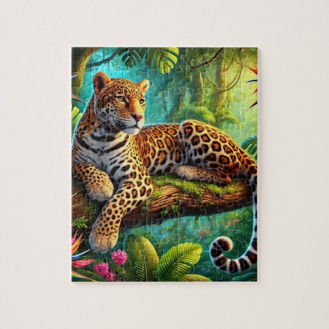 Quebra-cabeça Leopardo da Selva (Vertical)