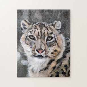 Quebra-cabeça Leopardo de Neve
