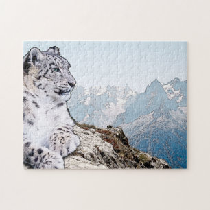 Quebra-cabeça Leopardo de neve