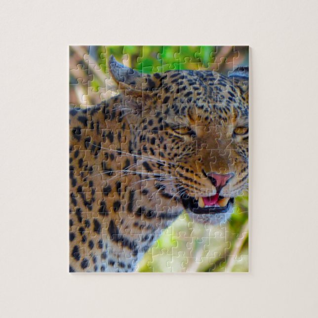 Quebra-cabeça Leopardo-de-véu (Vertical)