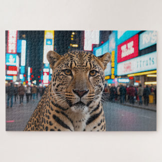 Quebra-cabeça Leopardo na Times Square