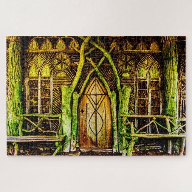 Quebra-cabeça Leprechauns onde as pequenas pessoas vivem a Irlan (Horizontal)