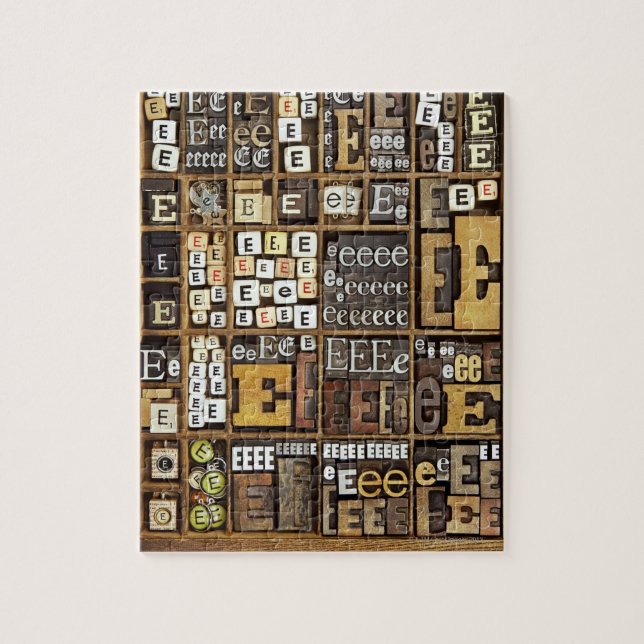 Quebra-cabeça Letra E (Vertical)