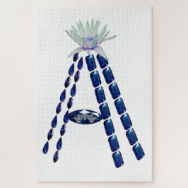 Quebra-cabeça Letra Inicial A, Monograma Moderno Na moda Trendên