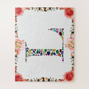 Quebra-cabeça Letra L Monograma