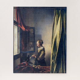 Quebra-cabeça Letra Moça por Janela Aberta | Vermeer |