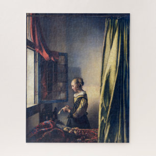 Quebra-cabeça Letra Moça por Janela Aberta Vermeer