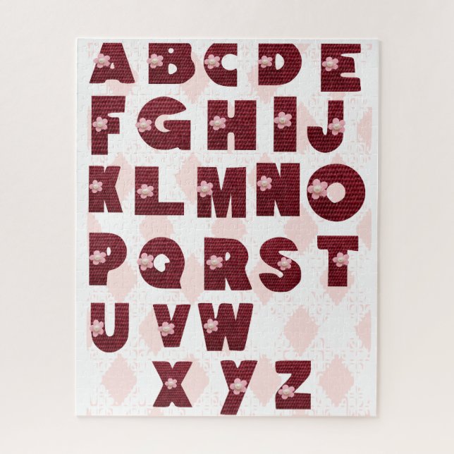 Quebra-cabeça Letras A a Z (Vertical)