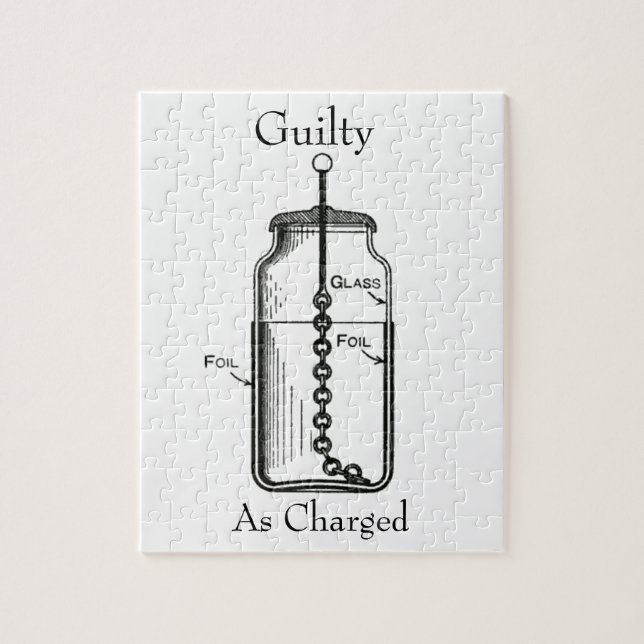 Quebra-cabeça Leyden Jar Guilty foi acusado (Vertical)