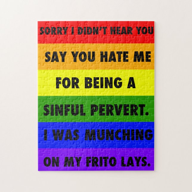 Quebra-cabeça LGBTQA+ Ignora Os Odiadores (Vertical)