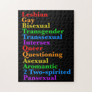 Quebra-cabeça LGBTTIQAA2P Diversidade do Orgulho Arco-Íris LGBT