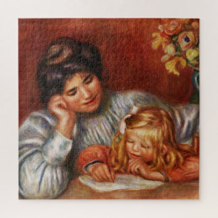Quebra-cabeça Lição de Escrevendo de Pierre-Auguste Renoir