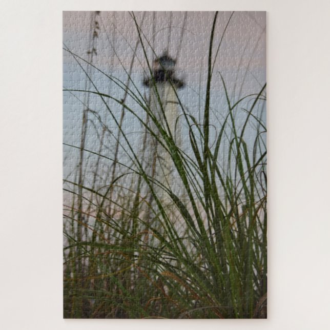 Quebra-cabeça LIghthouse em Sawgramínea Beach - 20x30 - 1014 pcs (Vertical)
