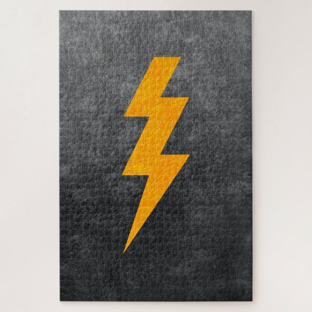 Quebra-cabeça Lightning Bolt in Concrete (Vertical)
