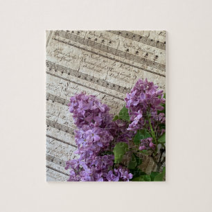 Quebra-cabeça Lilacs on old sheet music