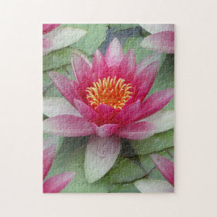 Quebra-cabeça Lily Lily De Água De Lotus Rosa