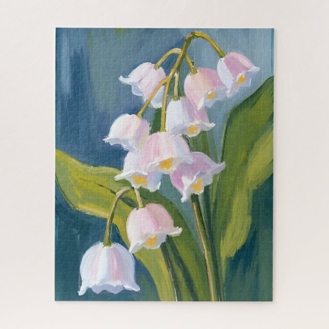 Quebra-cabeça Lily of the Valley | Flower Watercolor Painting (Vertical)