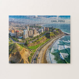 Quebra-cabeça Lima de texto personalizado, Peru