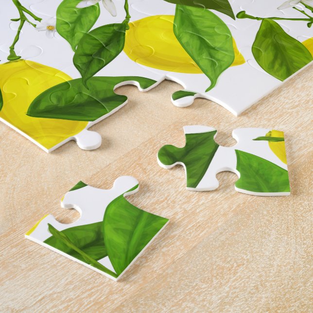 Quebra-cabeça Limão Aquarela (Lateral)