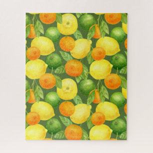 Quebra-cabeça Limão e laranja de citrinos