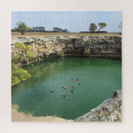 Quebra-cabeça Limestone Cliff e Emerald Waters