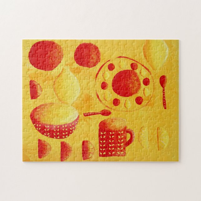 Quebra-cabeça Limões e Laranjas com Pintura em Boliche (Horizontal)