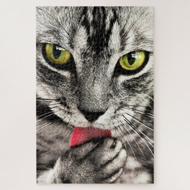 Quebra-cabeça Limpeza de Gatos (Vertical)