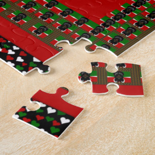 Quebra-cabeça Linda bandeira do Coração Queniano