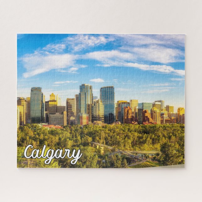 Quebra-cabeça Linda Calgary, Alberta, Canadá (Horizontal)