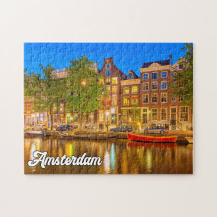 Quebra-cabeça Linda Cidade De Amsterdã, Holanda