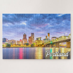 Quebra-cabeça Linda Cidade De Portland, Oregon