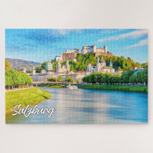 Quebra-cabeça Linda Cidade De Salzburgo, Áustria