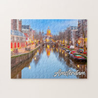 Linda Cidade Icônica De Amsterdã, Holanda