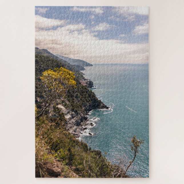 Quebra-cabeça Linda costa Cinque Terre, Ligúria, Itália (Vertical)