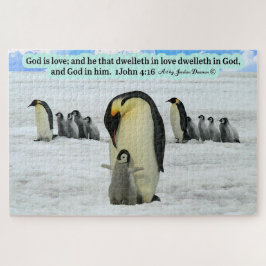 Quebra-cabeça Linda Escritura Penguin 1 John 4:16