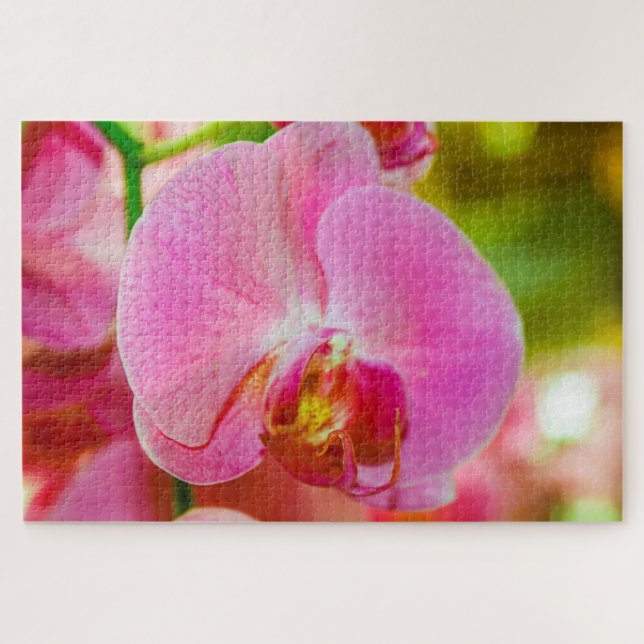 Quebra-cabeça Linda flor rosa (Horizontal)