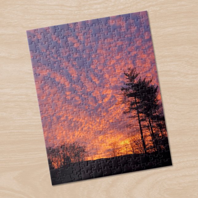 Quebra-cabeça Linda Foto das Nuvens do Sol (Beautiful Sunrise Clouds Photo Jigsaw Puzzle, in situ)