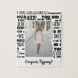 Quebra-cabeça Linda Foto de Graduação de Parabéns