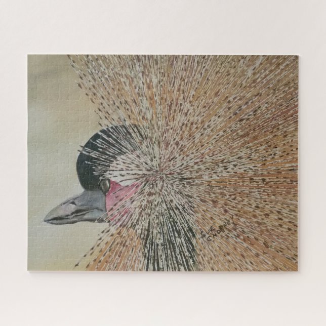 Quebra-cabeça Linda grua africana (Horizontal)