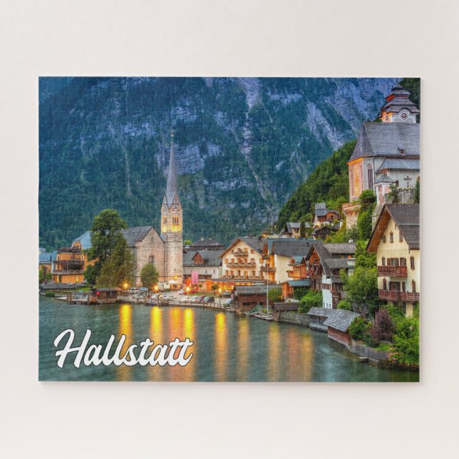 Quebra-cabeça Linda Hallstatt, Áustria (Horizontal)