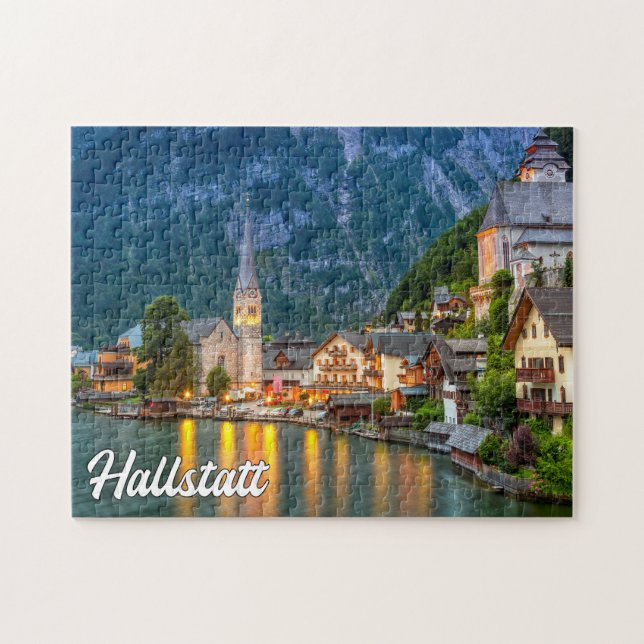 Quebra-cabeça Linda Hallstatt, Áustria (Horizontal)
