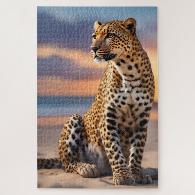 Quebra-cabeça Linda Leopardo (Vertical)