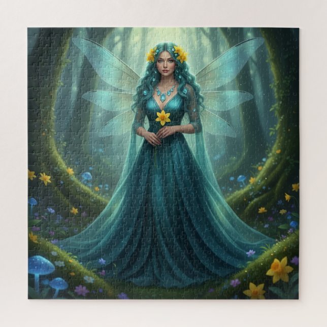 Quebra-cabeça Linda Marcha de Aquamarine Fairy (Vertical)